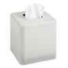 mDesign Metal Square Tissue Box Cover, Modern Facial Paper Holder, Accessories for Bathroom Vanity Countertop, Bedroom Dresser, Night Stand, Desk, Office, End Table, Unity Collection, Light Stone Gray view 1