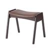 Foot Rest Stool/Seat Solid Wood Large Change Shoe Stool Designer Upholstered Ottoman Pouffe Footstool Wooden Dressing Stool with PU Leather Cover - Brown view 1