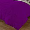 Soft Luxurious 1-Piece Pinch Pleated Pintuck Decorative Quilt Duvet Cover with Corner Ties 100% Cotton 400 Thread Count Comforter Cover (Full/Queen, Purple) view 2