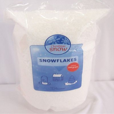 At Home 2 Bags Christmas Synthetic Non-Toxic Snowflakes 7.05 Ounce per Bag