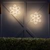 Kringle Traditions 20" Warm White LED Snowflake  Folding Lighted Snowflake Decoration for Outdoor Christmas Displays, Large Holiday Yard Decor, Steady Lights view 2