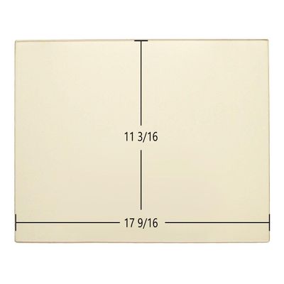 Hearthstone Heritage 8020, Homestead 8570, Mansfield 8010, 8011, 8012 Glass - Wood Stove Glass Replacement with Tape and Gasket - 17 9/16" x 11 3/16"
