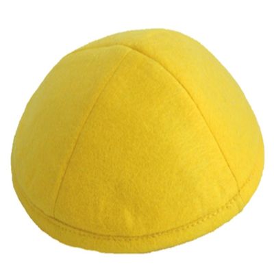 A1 Skullcap Linen Fabric Kippot Single or Bulk Kippah Optional Custom Imprinting Inside for Your Speacial Event Yellow