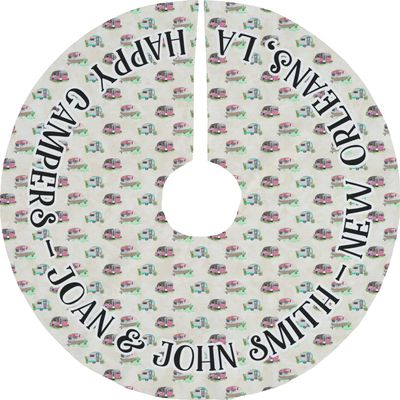 YouCustomizeIt Personalized Camper Tree Skirt
