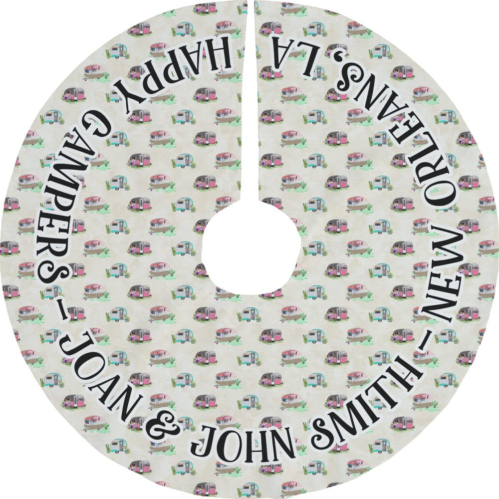 YouCustomizeIt Personalized Camper Tree Skirt