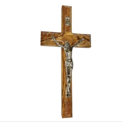 Bethlehem Gifts TM Handcarved from Bethlehem Olive Wood Cross Crucifix (Crucifix, 8")