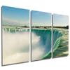 72 x 36 TOTAL - Horseshoe Falls, Niagara Metal Print wall art. 3 Panel split, Triptych HD aluminum multi panel print view 1