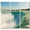 72 x 36 TOTAL - Horseshoe Falls, Niagara Metal Print wall art. 3 Panel split, Triptych HD aluminum multi panel print view 2