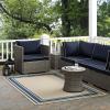 Modern Contemporary Living Lounge, Indoor and Outdoor Area Rug Floor Carpet, Fabric, Multi Beige view 2