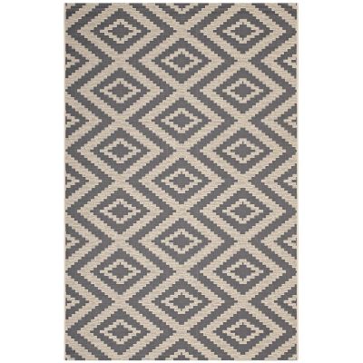 Modern Contemporary Living Lounge Room, Indoor and Outdoor Area Rug Floor Carpet, Fabric, Grey Gray