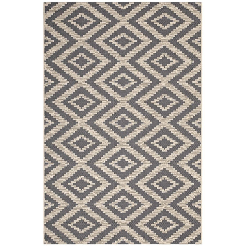 Modern Contemporary Living Lounge Room, Indoor and Outdoor Area Rug Floor Carpet, Fabric, Grey Gray