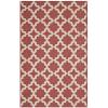 Modern Contemporary Living Lounge, Indoor and Outdoor Area Rug Floor, Fabric, Multi Red view 1