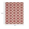 Modern Contemporary Living Lounge, Indoor and Outdoor Area Rug Floor, Fabric, Multi Red view 3