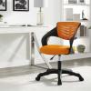 America Luxury - Chairs Modern Contemporary Urban Design Home Business Office Furniture Work Desk Chair, Fabric, Orange view 2