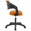 America Luxury - Chairs Modern Contemporary Urban Design Home Business Office Furniture Work Desk Chair, Fabric, Orange view 3