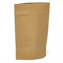 1000ea - 5-1/8 X 1-5/8 X 7 Kraft Plastic Stand-Up Pouch Gusset - 1 5/8''