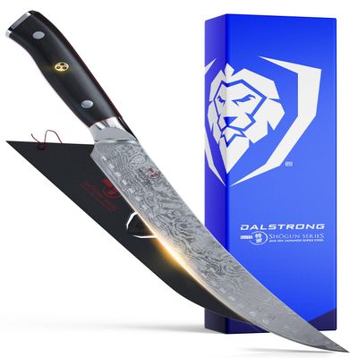 DALSTRONG Butcher Knife - 8 inch - Shogun Series ELITE - Japanese AUS-10V Super Steel - G10 Handle - Vacuum Treated - Meat Slicer Gift - Razor Sharp Breaking Knife - BBQ Knife - Sheath Included
