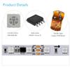 ALITOVE RGB LED Strip Light 32.8ft WS2811 Addressable Programmable Dream Color Digital LED Pixel Light 24V 10m 600 LEDs Rainbow Chasing Effect LED Flexible Light Rope Non-Waterproof White PCB view 3