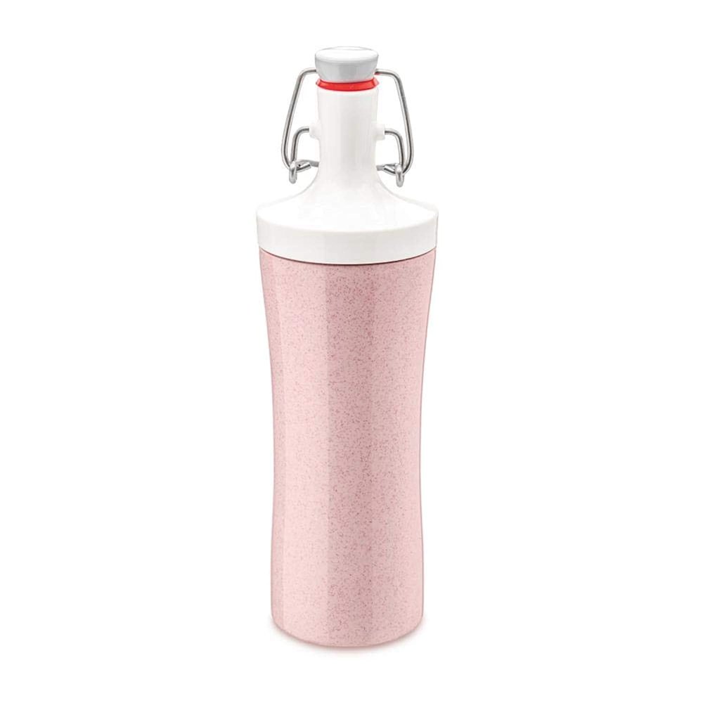 Koziol PLOPP TO GO Water Bottle, organic pink, 425 ml