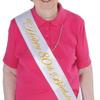 Glittered Happy 80th Birthday Satin Sash 2 Piece Costume Accessory view 4