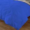 Soft Luxurious 1-Piece Pinch Pleated Pintuck Decorative Quilt Duvet Cover with Corner Ties 100% Cotton 400 Thread Count Comforter Cover (Full/Queen, Royal Blue) view 2