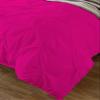 Soft Luxurious 3-Piece Pinch Pleated Pintuck Decorative Quilt Duvet Cover Set with Corner Ties 100% Cotton 400 Thread Count Comforter Cover (Twin/Twin XL, Hot Pink) view 2