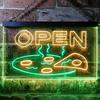 ADVPRO Pizza Open Shop Delivery Display Dual Color LED Neon Sign Green & Yellow 16" x 12" st6s43-i0496-gy view 2