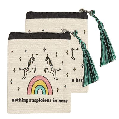 Nothing Suspicious 2-Pack Coin Pouch, Coin Purse, Money Holder