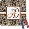 Personalized Leopard Print Square Fridge Magnet view 1
