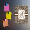 Personalized Leopard Print Square Fridge Magnet view 4