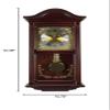 Misc 24h Chiming Wall Clock, 22 Cordless Hourly Royal Pendulum Chimes Tiny Antique Wallclock, Brass Mohagany Wood view 2