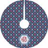 YouCustomizeIt Personalized Knitted Argyle & Skulls Tree Skirt view 1