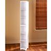 Thaweesuk Shop Slim Wood Storage Tower White Cabinet Bathroom Kitchen Apartment 9" sq. x 63-1/4"H with 6 Baskets 8" W x 7-1/4"D x 7-1/8"H of Set view 2