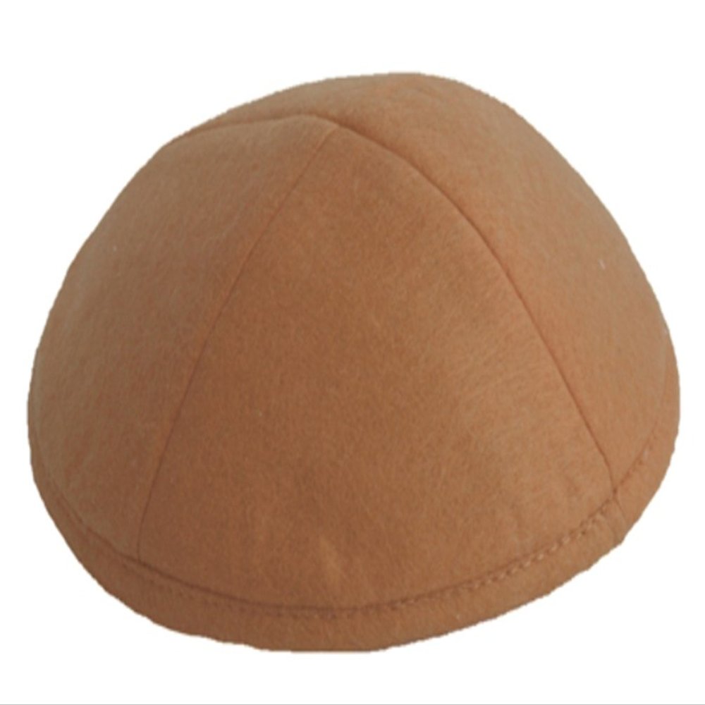 A1 Skullcap Linen Fabric Kippot Single or Bulk Kippah Optional Custom Imprinting Inside for Your Speacial Event Rust