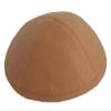 A1 Skullcap Linen Fabric Kippot Single or Bulk Kippah Optional Custom Imprinting Inside for Your Speacial Event Rust view 1