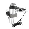 WENKO Montella Hair Dryer Holder Wall Mount Screw-On Rustproof, Grey, 12 x 3 x 12 cm view 1