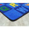 Joy Carpets Kid Essentials Patchwork Letters 5'4" x 7'8" Area Rug in Color Multi view 4