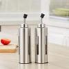 1pcs 250 ML Oil Dispenser Kitchen Gravy Boat Stainless Steel Proof Kitchen Supplies Bottle Stainless steel shell plasti inner - (Color: Black) view 2