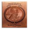 11x14 Mounted Canvas Art Print - 7 Year Anniversary Find a Penny Good Luck Personalized Faux Copper Gift of Tin - With Gift Wrapping LTC-C1467 view 1