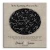 11x14 Mounted Canvas Art Print - Celestial Marriage, Custom Star Map, LDS, Elder Quote, in The Beginning, Night Sky - With Gift Wrapping LTC-C1735 view 1
