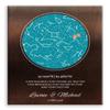 11x14 Mounted Canvas Art Print - 9 Year, Custom Star Map, Constellation Art, Bronze Anniversary, Coordinates, Night Sky - With Gift Wrapping LTC-C1745 view 1