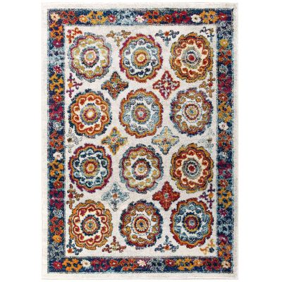 Modern Contemporary Living Lounge Area Rug Floor, Distressed Vintage, Fabric, Antique Orange