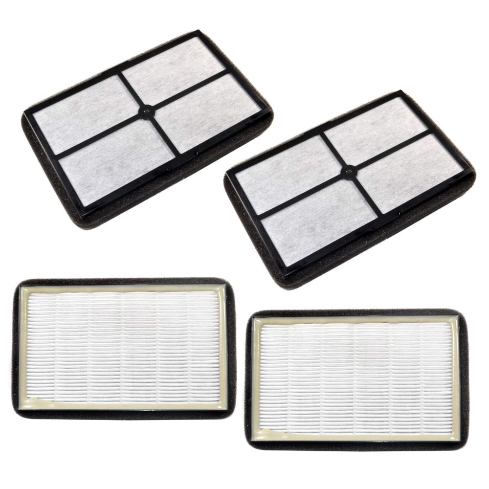 HQRP 4-pack HEPA Filter A compatible with GermGuardian FLT4010 Replacement fits AC4010 / AC4020 series Table Top models