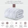 Ella Jayne Lofty 100% Cotton Plush Gel Fiber Filled Mattress Topper, 2" Extra Loft, Deep Elastic Skirt, Fits 22" Mattress - California King (72x84x2) view 2