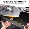 Dalstrong Chef Knife - 12 inch Long Blade - Shogun Series ELITE - Damascus - Japanese AUS-10V Super Steel Kitchen Knife - Black G10 Handle Cooking Knife - Razor Sharp Chef's Knife - w/Sheath view 2