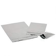 1000ea - 2-3/8 X 3-1/8 Silver Plastic Bg W/Aluminum Plating