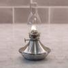 Danforth Pewter Cove Oil Lamp  Traditional and Vintage Style Oil Lamp  6" Tall with Glass Chimney, Made in USA view 2