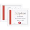 Frametory, 8.5x11 Picture Frame Real Glass - with Back Hangers for Wall Display, Easel Stand for Tabletop, for Certificates, Documents, Awards, Acknowledgements, Wide Molding (White, 2-Pack) view 1