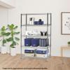 Shelving Inc. 14" d x 36" w x 64" h Chrome Wire Shelving with 5 Tier Shelves, Weight Capacity 800lbs Per Shelf view 2