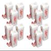 Beistle Asian Favor Boxes-Pint, 12 Piece, 3.75" x 3.25" x 3", Red/White view 1